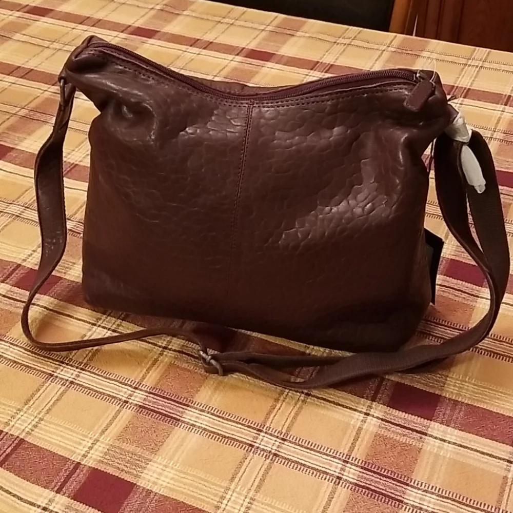 🆕️Jack Georges Uptown hobo leather bag. Cherry